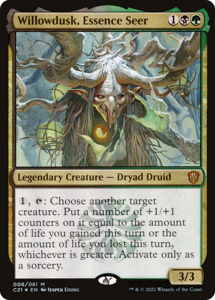 Willowdusk, Essence Seer (C21-006) [Commander 2021] Foil MTG Single Wizards of the Coast
