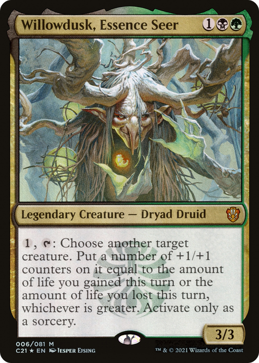 Willowdusk, Essence Seer (C21-006) [Commander 2021] Foil MTG Single Wizards of the Coast