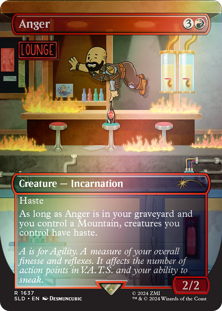 Anger (Rainbow Foil) (SLD-1637) [Secret Lair] Drop (Borderless) Foil MTG Single Wizards of the Coast