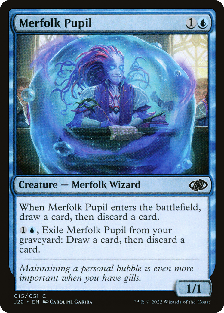 Merfolk Pupil (J22-015) [Jumpstart 2022] MTG Single Wizards of the Coast