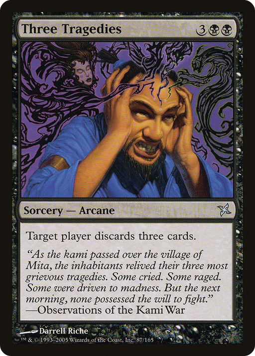 Three Tragedies (BOK-087) [Betrayers of Kamigawa] Foil MTG Single Wizards of the Coast