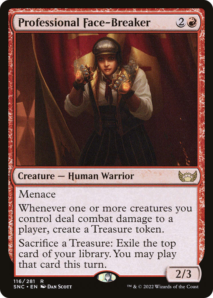 Professional Face-Breaker (SNC-116) [Streets of New Capenna] Foil MTG Single Wizards of the Coast