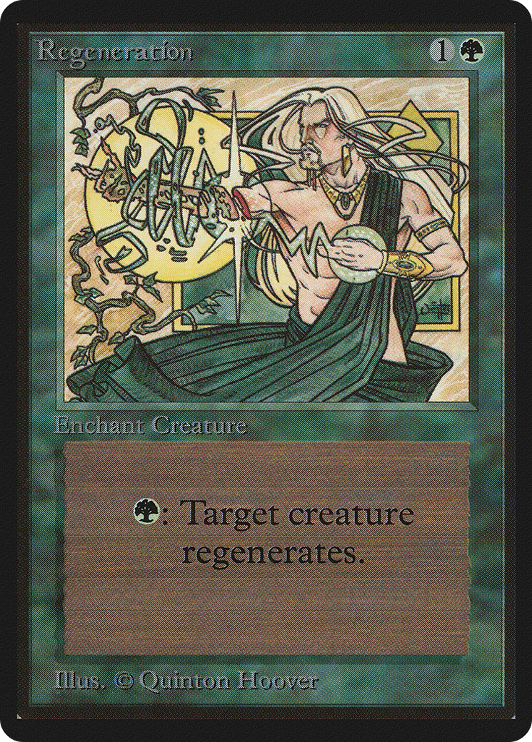 Regeneration (LEB-214) [Oldschool] Limited Edition Beta MTG Single Wizards of the Coast