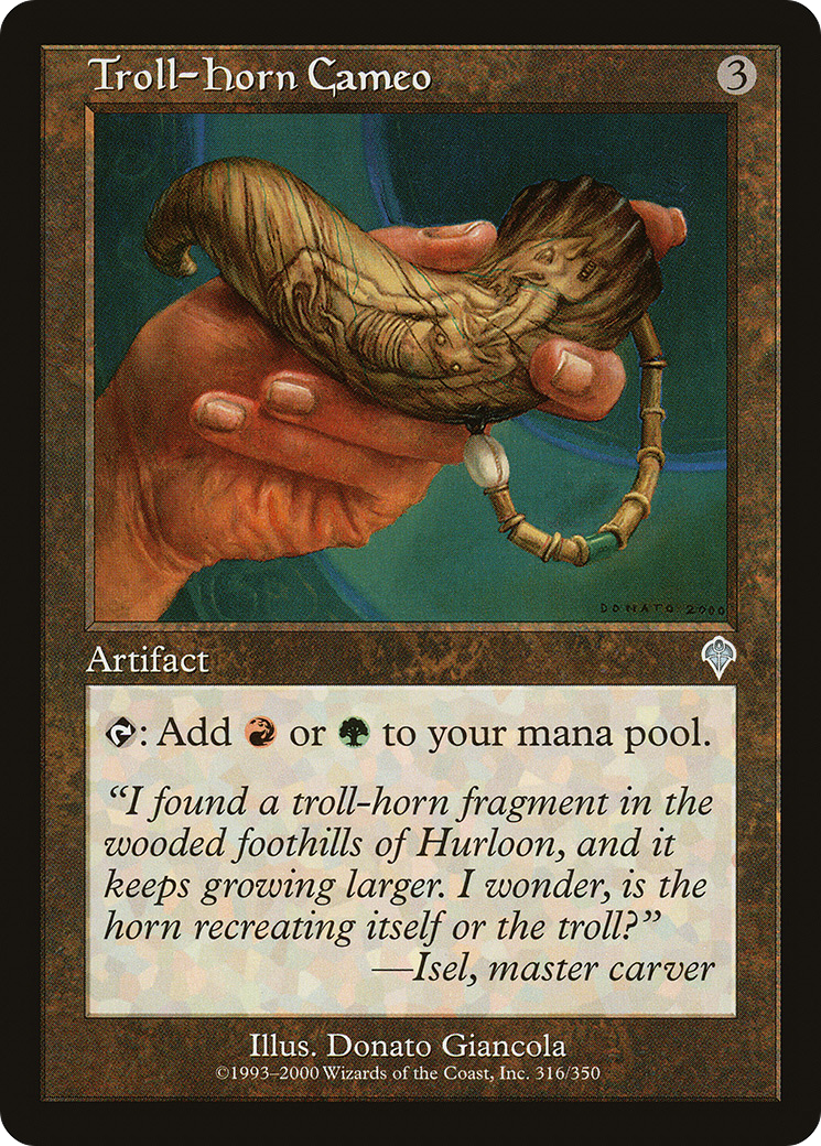 Troll-Horn Cameo (INV-316) [Invasion] Foil MTG Single Wizards of the Coast