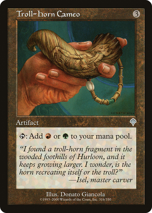 Troll-Horn Cameo (INV-316) [Invasion] MTG Single Wizards of the Coast