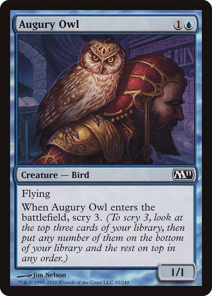 Augury Owl (M11-045) [Magic 2011] Foil MTG Single Wizards of the Coast