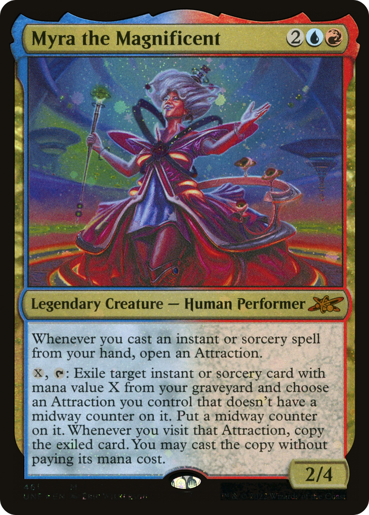 Myra the Magnificent (Galaxy Foil) (UNF-461) [Unfinity] Foil MTG Single Wizards of the Coast