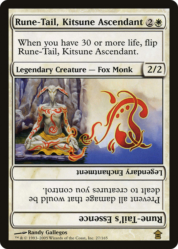 Rune-Tail, Kitsune Ascendant (SOK-027) [Saviors of Kamigawa] Foil MTG Single Wizards of the Coast