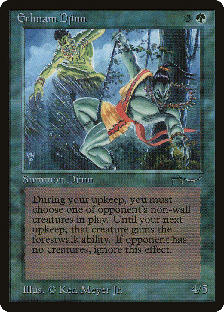 Erhnam Djinn (ARN-) [Oldschool] Arabian Nights MTG Single Wizards of the Coast