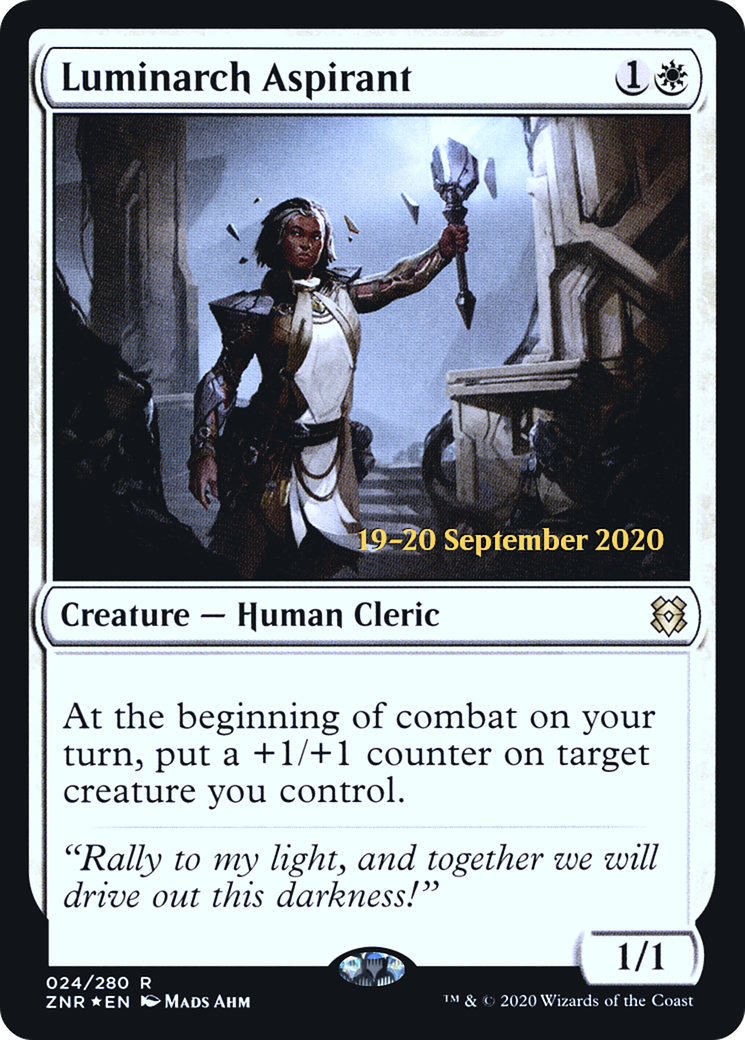 Luminarch Aspirant (PRE-024) [Zendikar Rising Promos] Foil MTG Single Wizards of the Coast
