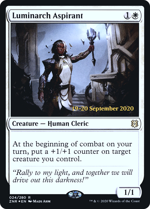 Luminarch Aspirant (PRE-024) [Zendikar Rising Promos] Foil MTG Single Wizards of the Coast