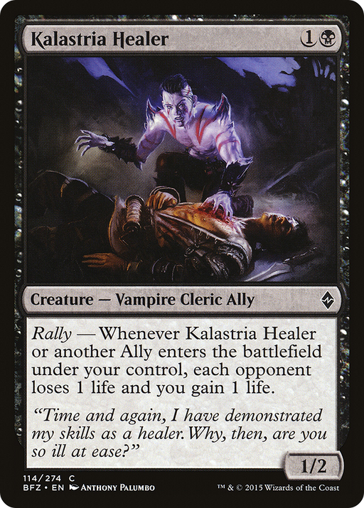 Kalastria Healer (BFZ-114) [Battle for Zendikar] MTG Single Wizards of the Coast
