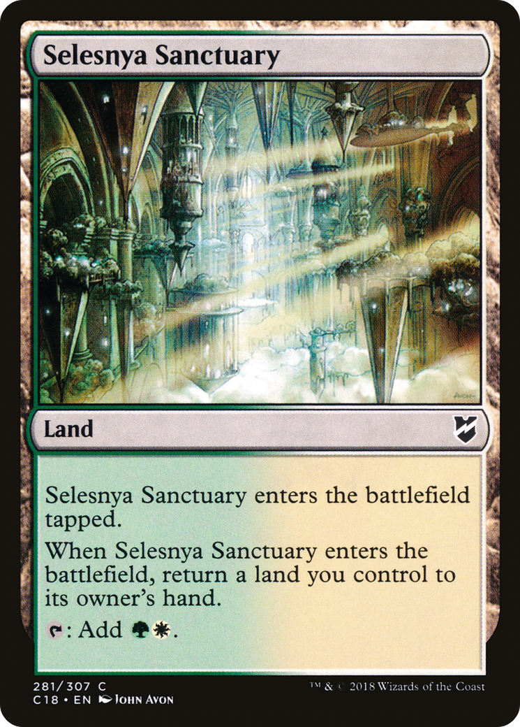 Selesnya Sanctuary (C18-281) [Commander 2018] MTG Single Wizards of the Coast
