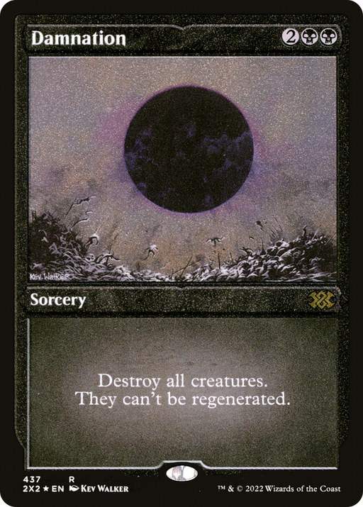 Damnation (Foil Etched) (2X2-437) [Double Masters 2022] Foil MTG Single Wizards of the Coast