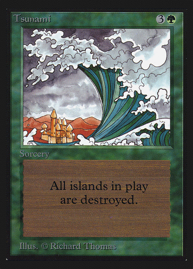 Tsunami (IED-222) [Intl. Collectors' Edition] MTG Single Wizards of the Coast