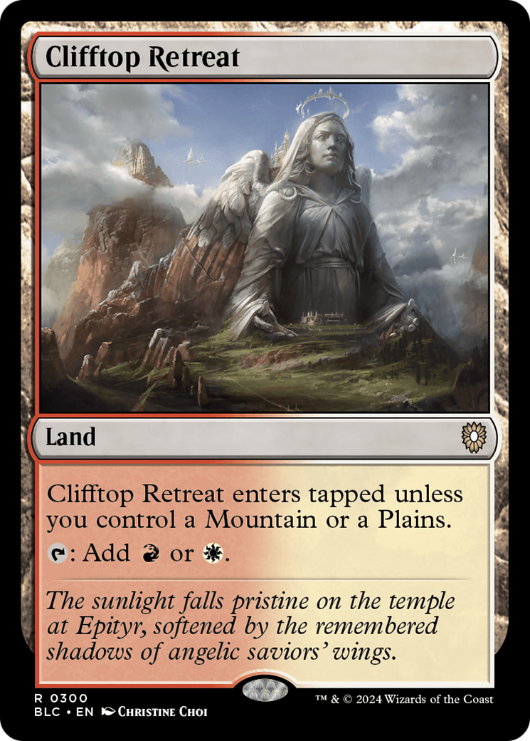 Clifftop Retreat (BLC-300) [Bloomburrow Commander] MTG Single Wizards of the Coast