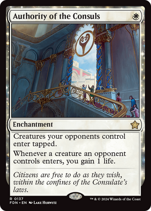 Authority of the Consuls (FDN-137) [Foundations] MTG Single Wizards of the Coast