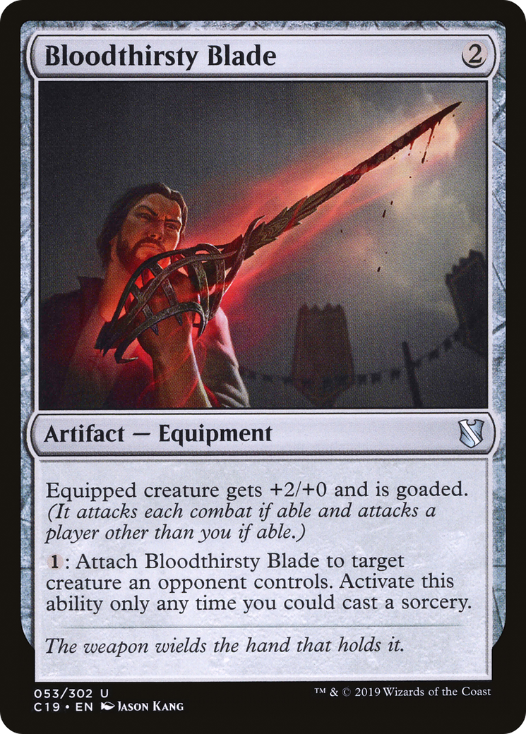 Bloodthirsty Blade (C19-053) [Commander 2019] MTG Single Wizards of the Coast