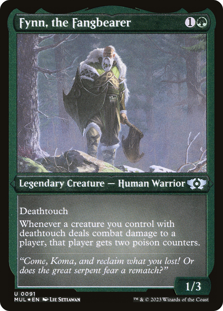 Fynn, the Fangbearer (Foil Etched) (MUL-091) [Multiverse Legends] Foil MTG Single Wizards of the Coast