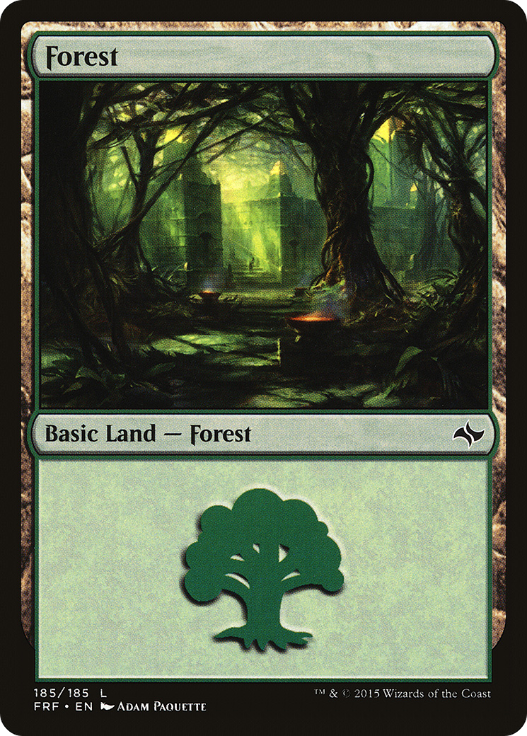 Forest (FRF-185) [Fate Reforged] MTG Single Wizards of the Coast