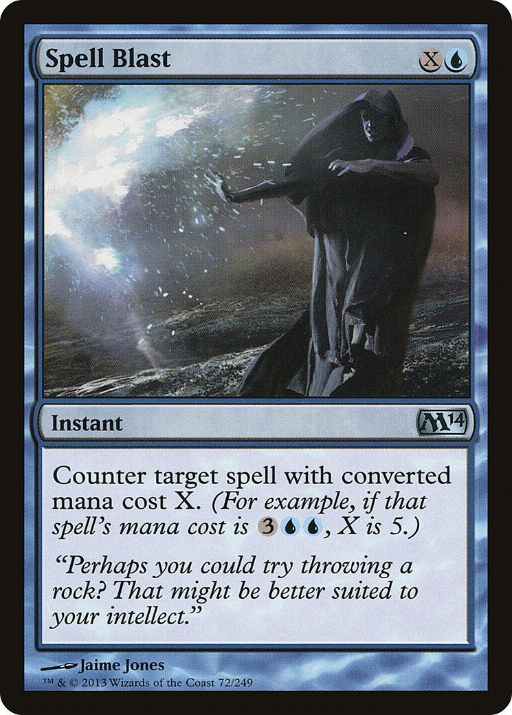 Spell Blast (M14-072) [Magic 2014] Foil MTG Single Wizards of the Coast