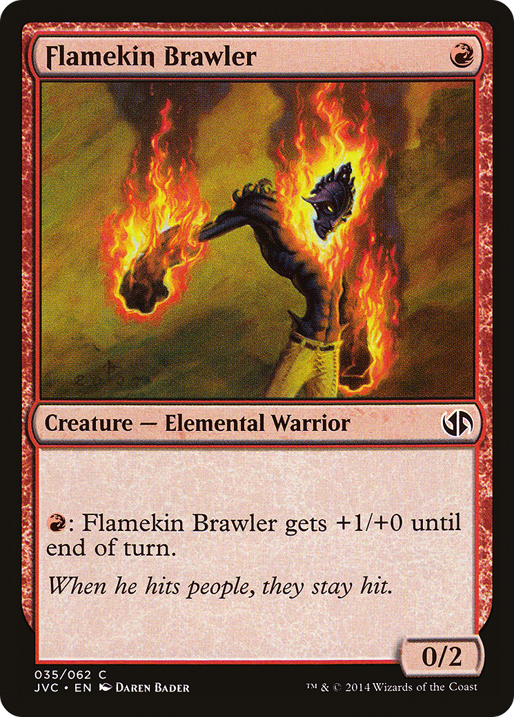 Flamekin Brawler (DD3-035) [Misc] Duel Decks Anthology: Jace vs. Chandra MTG Single Wizards of the Coast