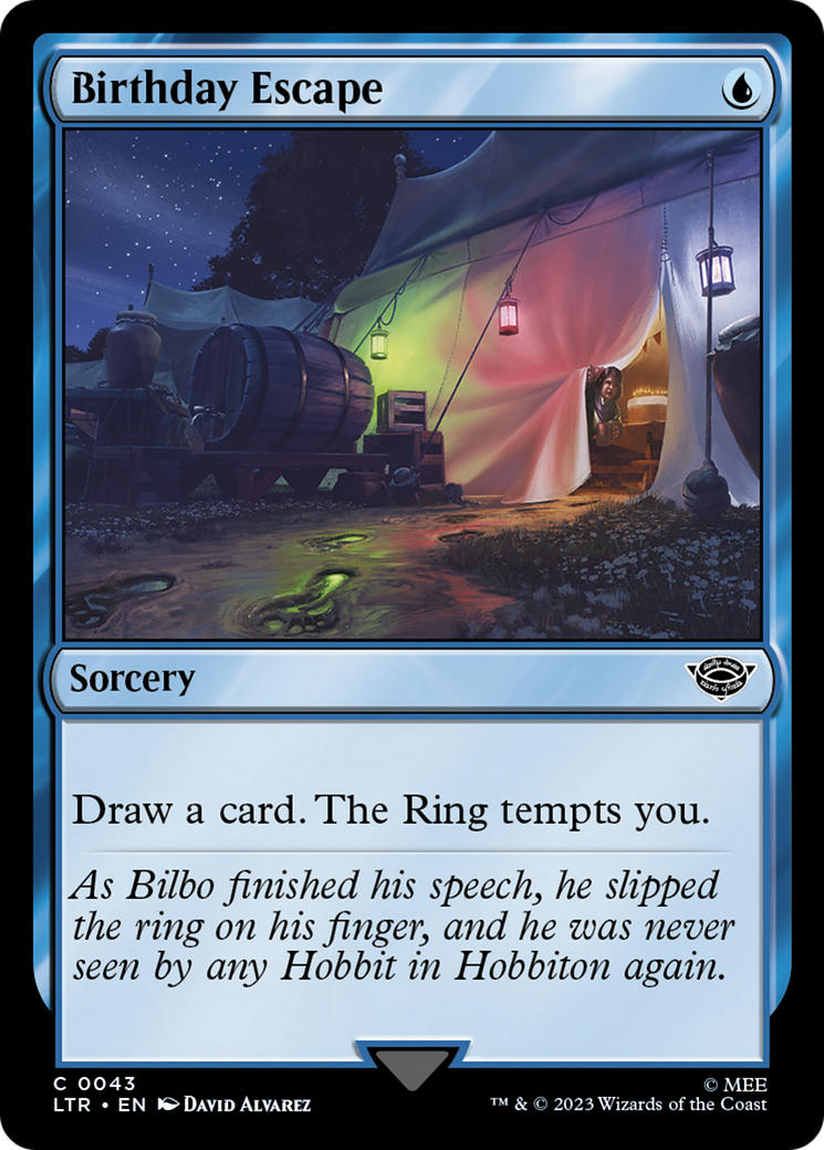 Birthday Escape (LTR-043) [The Lord of the Rings: Tales of Middle-earth] Foil MTG Single Wizards of the Coast