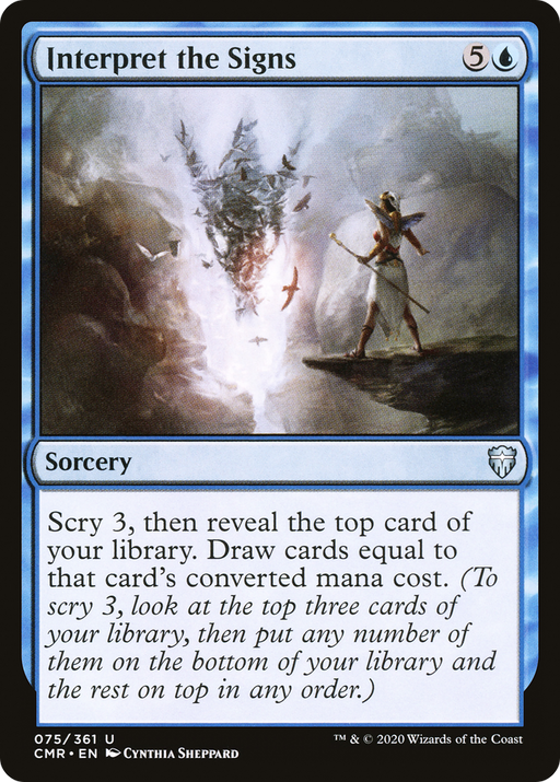 Interpret the Signs (CMR-075) [Commander Legends] MTG Single Wizards of the Coast