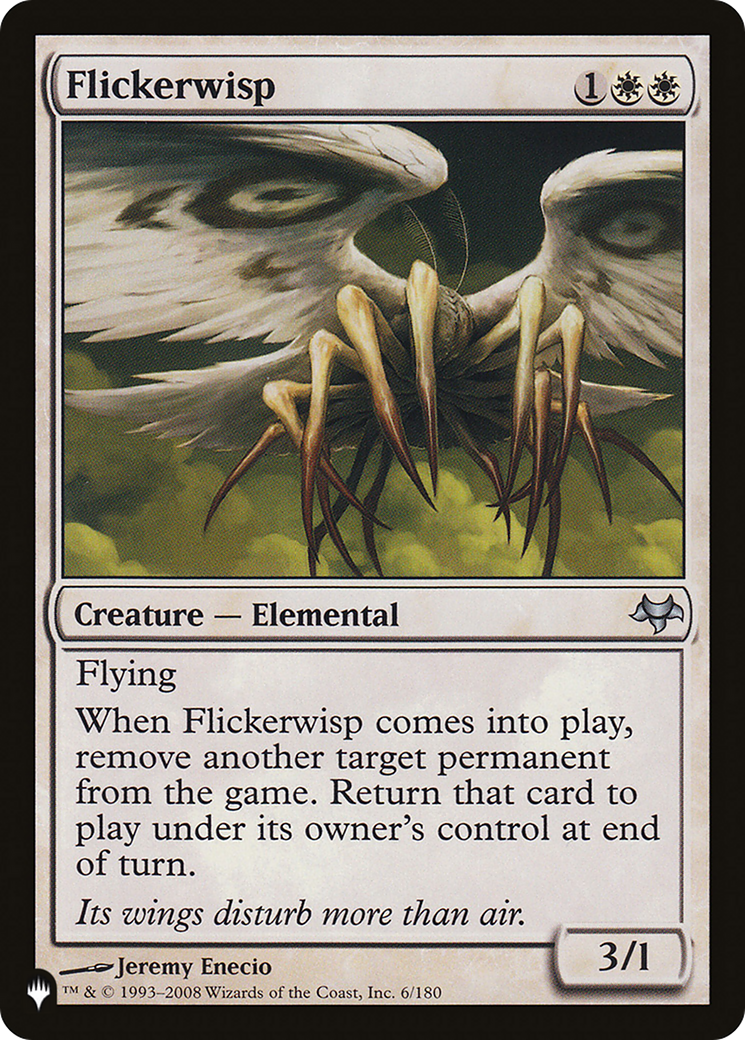 Flickerwisp (LIST-EVE-6) [Mystery Booster] The List MTG Single Wizards of the Coast