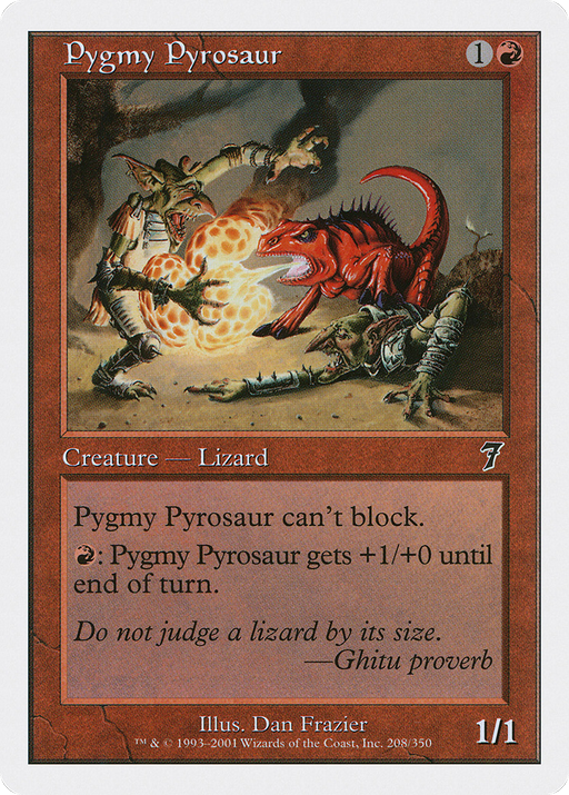 Pygmy Pyrosaur (7ED-208) [7th Edition] MTG Single Wizards of the Coast