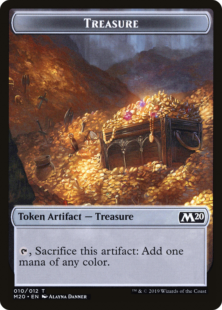 Treasure (M20-010) [Tokens] Core Set 2020 Tokens MTG Single Wizards of the Coast