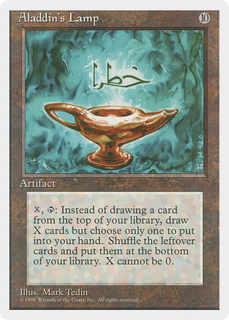 Aladdin's Lamp (4ED-291) [Fourth Edition] MTG Single Wizards of the Coast