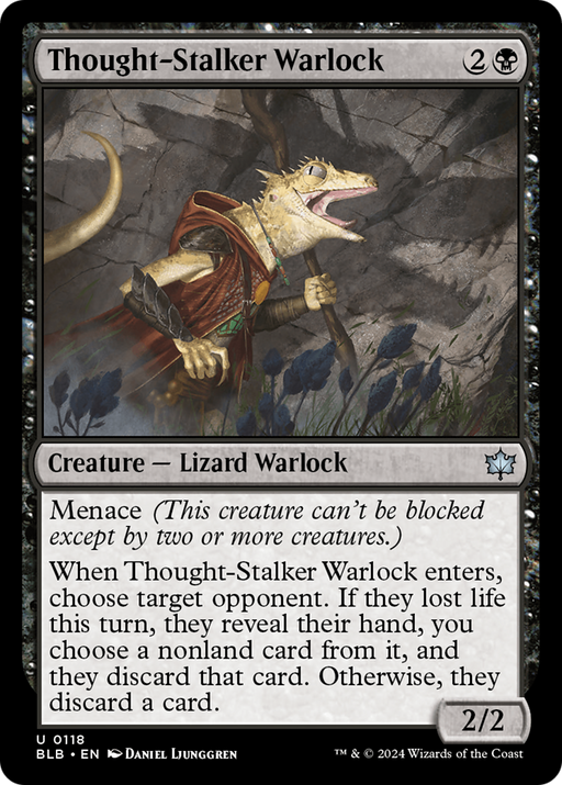 Thought-Stalker Warlock (BLB-118) [Bloomburrow] Foil MTG Single Wizards of the Coast
