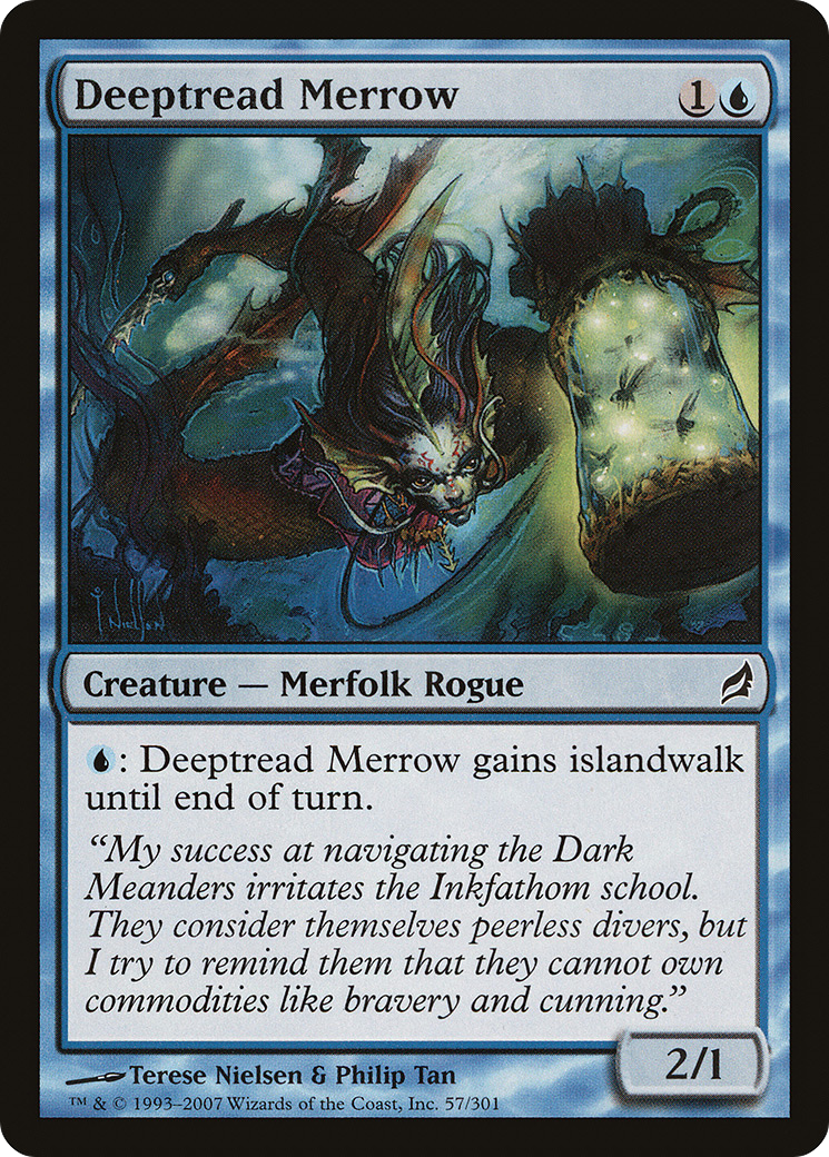 Deeptread Merrow (LRW-057) [Lorwyn] Foil MTG Single Wizards of the Coast