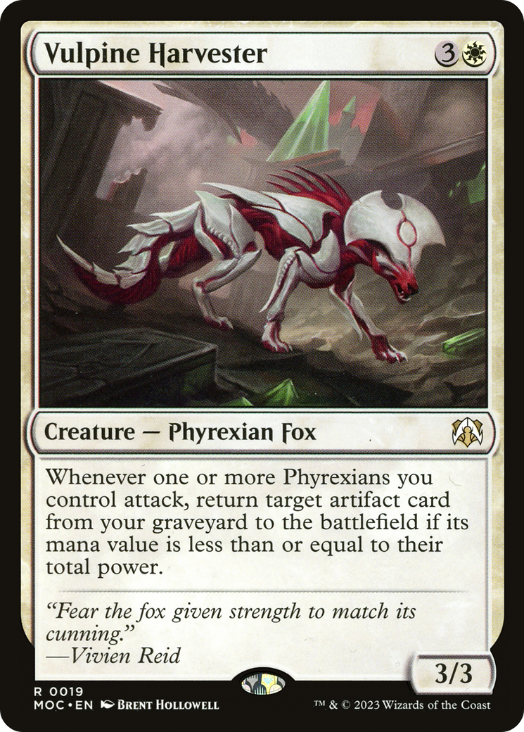 Vulpine Harvester (MOC-019) [March of the Machine Commander] MTG Single Wizards of the Coast