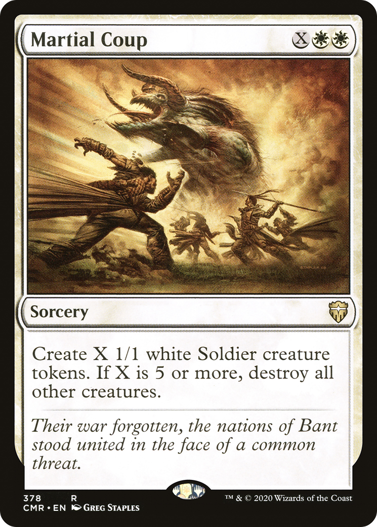 Martial Coup (CMR-378) [Commander Legends] MTG Single Wizards of the Coast