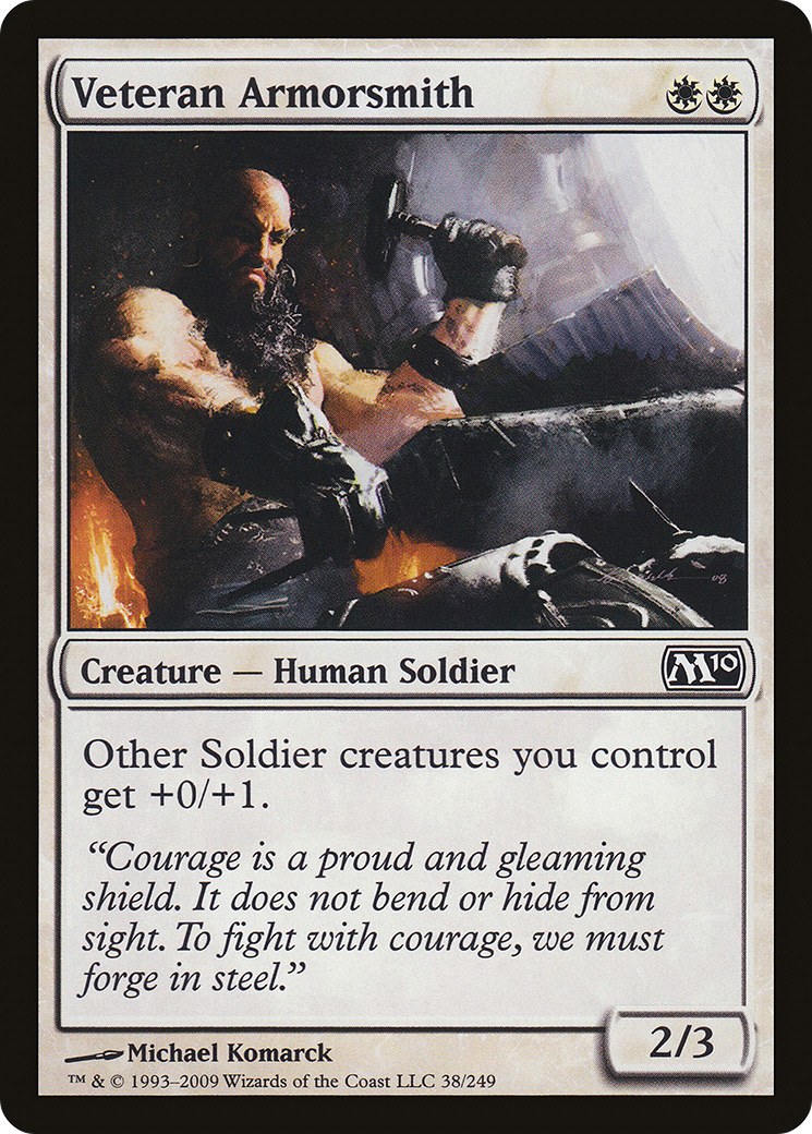 Veteran Armorsmith (M10-038) [Magic 2010] MTG Single Wizards of the Coast