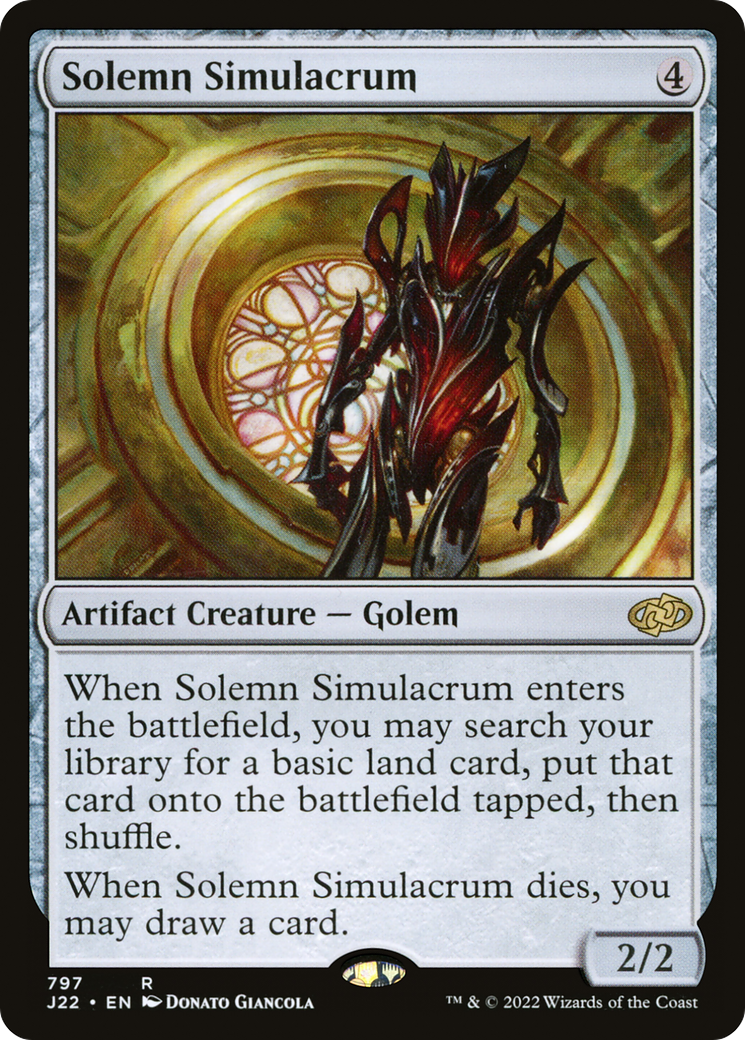 Solemn Simulacrum (J22-797) [Jumpstart 2022] MTG Single Wizards of the Coast