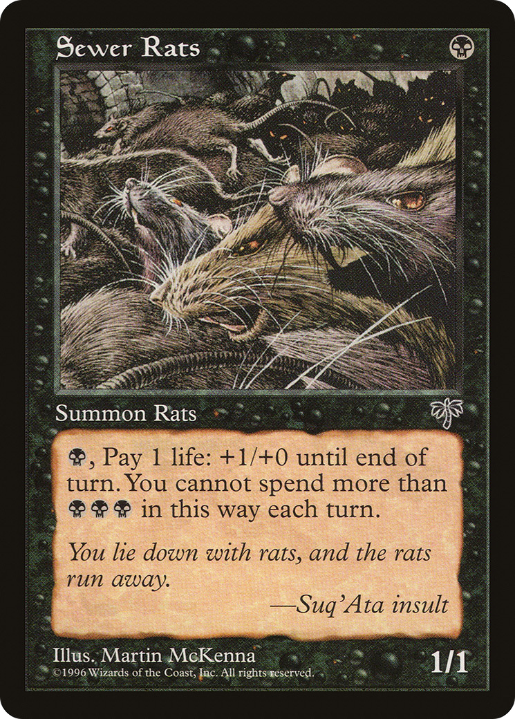 Sewer Rats (MIR-139) [Mirage] MTG Single Wizards of the Coast