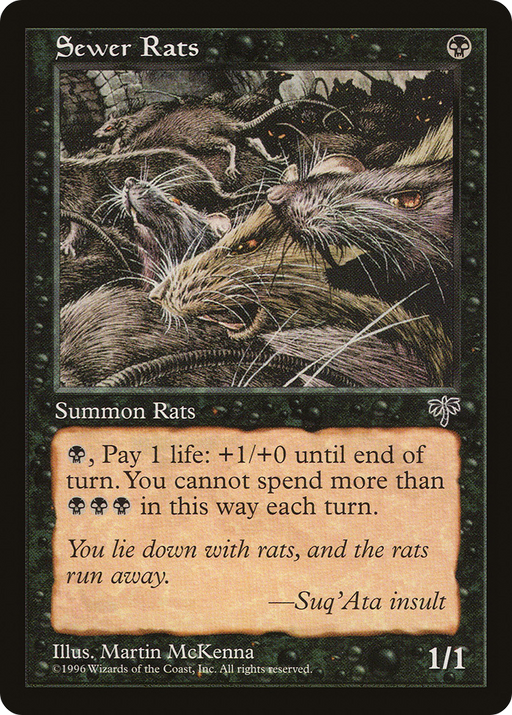Sewer Rats (MIR-139) [Mirage] MTG Single Wizards of the Coast