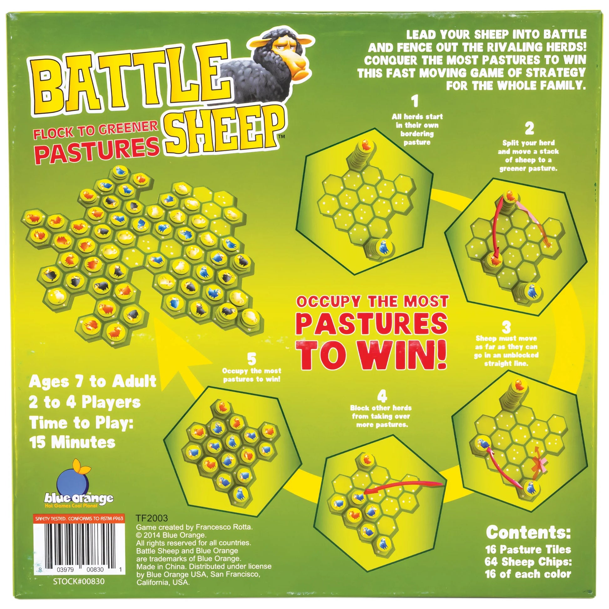 Battle Sheep Board Games Blue Orange Games