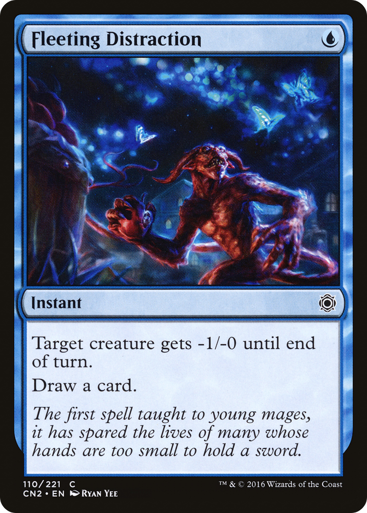 Fleeting Distraction (CN2-110) [Conspiracy: Take the Crown] Foil MTG Single Wizards of the Coast