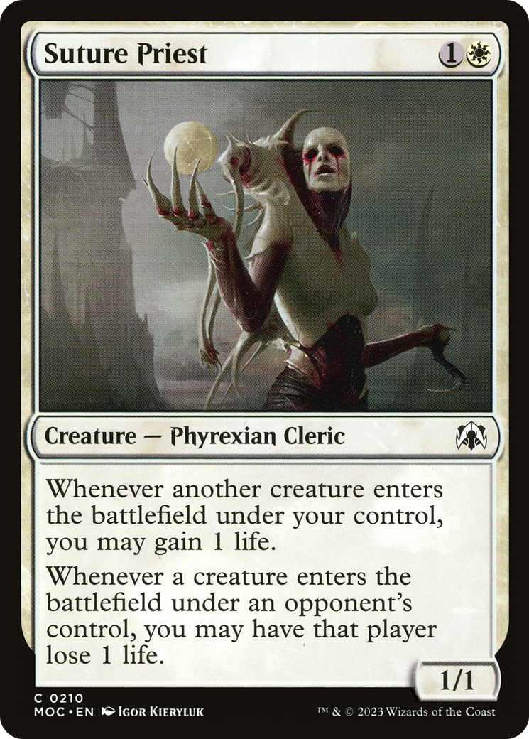 Suture Priest (MOC-210) [March of the Machine Commander] MTG Single Wizards of the Coast