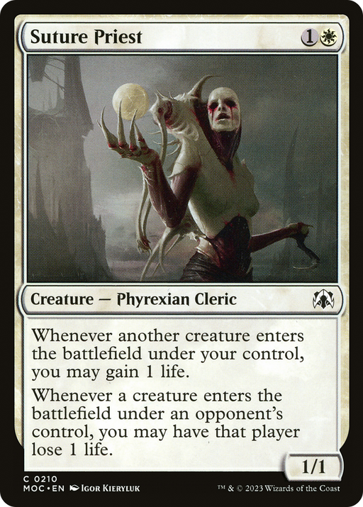Suture Priest (MOC-210) [March of the Machine Commander] MTG Single Wizards of the Coast