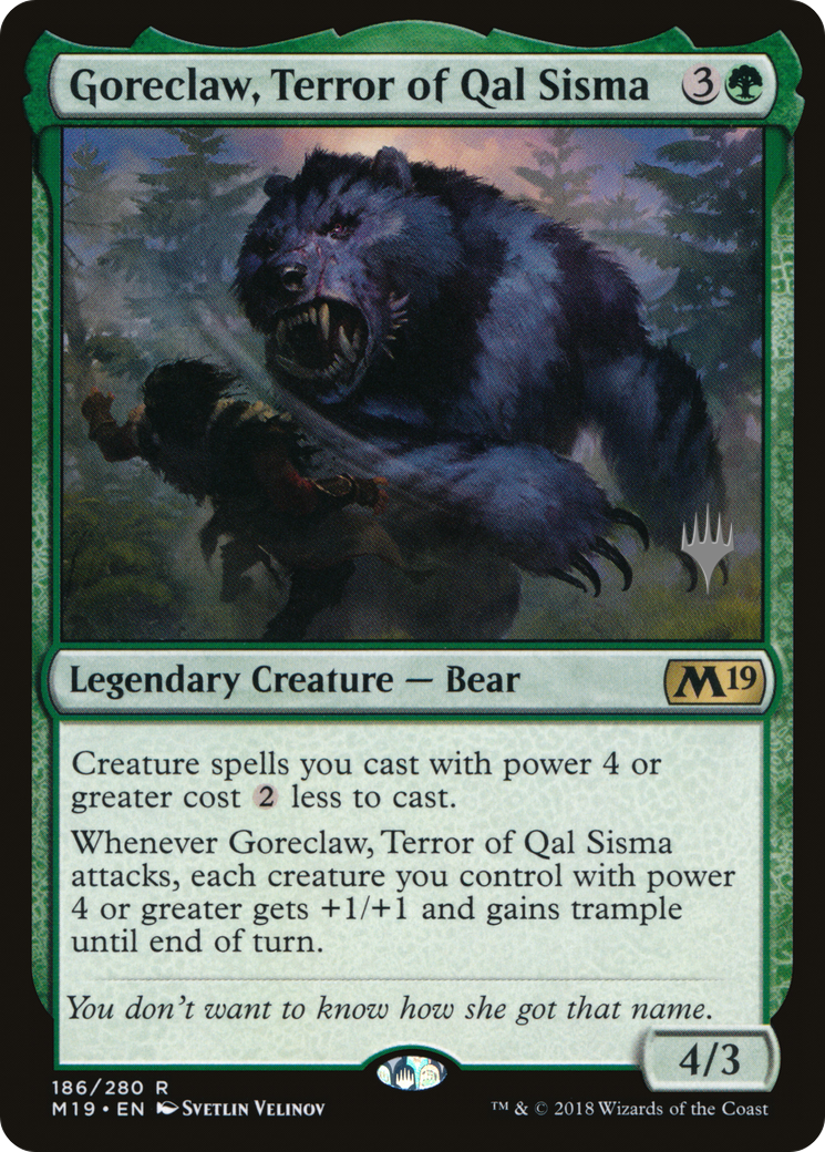 Goreclaw, Terror of Qal Sisma (PPM20-186P) [Core Set 2019 Promos] Foil MTG Single Wizards of the Coast