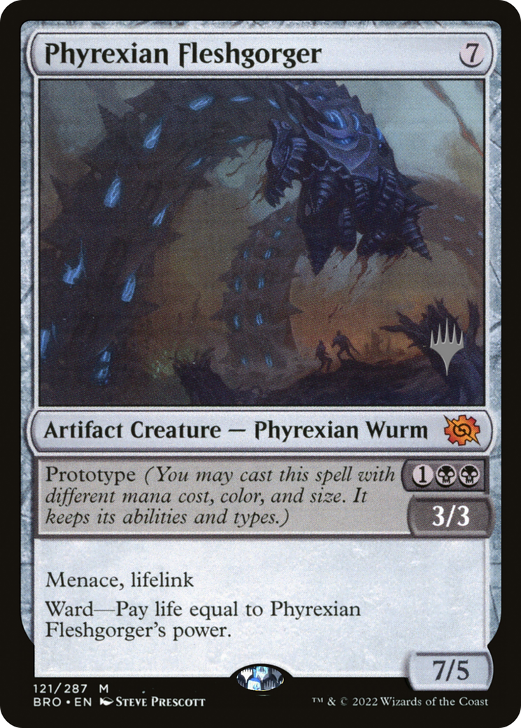 Phyrexian Fleshgorger (PPBRO-121) [The Brothers' War Promos] Foil MTG Single Wizards of the Coast