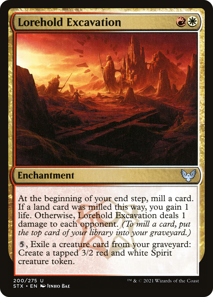 Lorehold Excavation (STX-200) [Strixhaven: School of Mages] MTG Single Wizards of the Coast