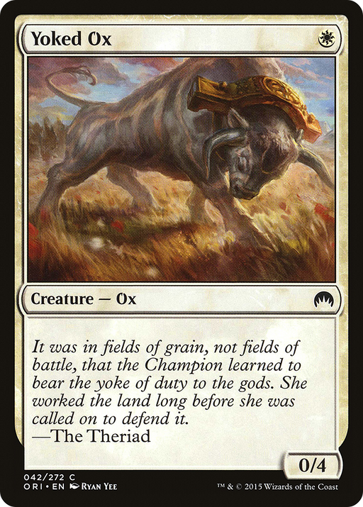 Yoked Ox (ORI-042) [Magic Origins] MTG Single Wizards of the Coast