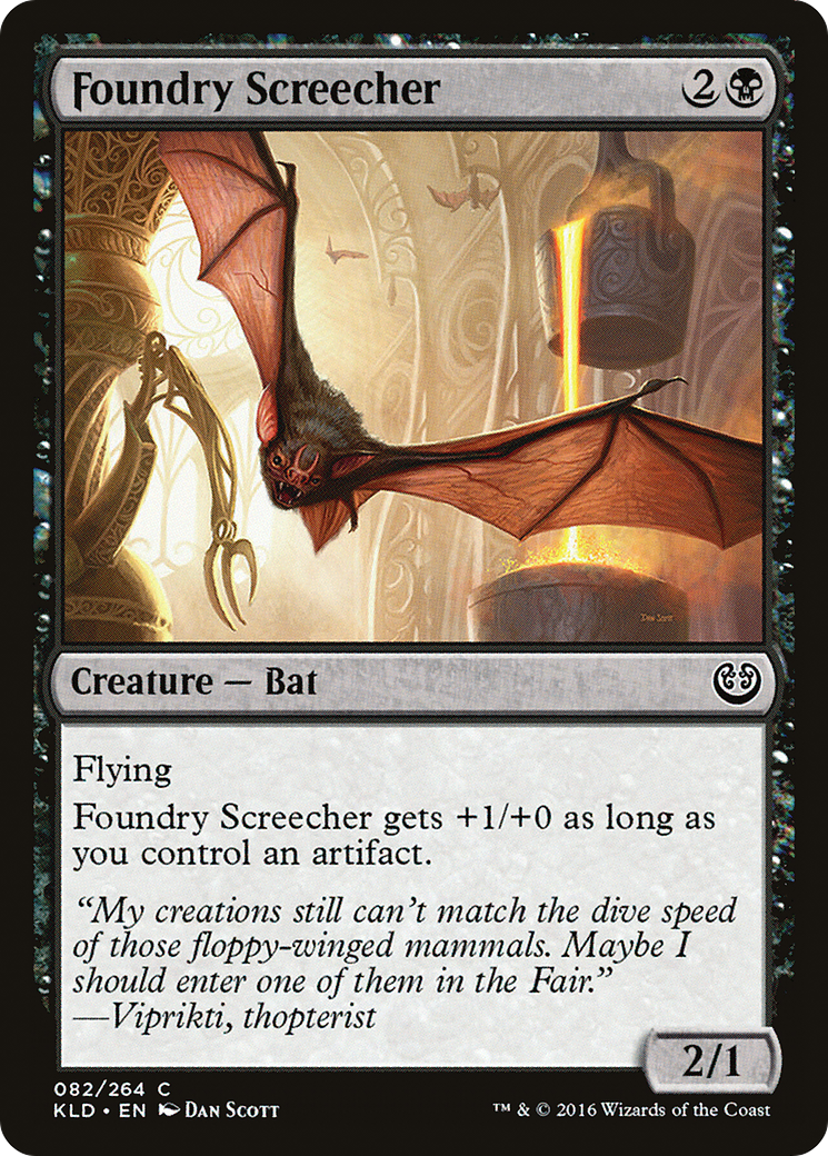 Foundry Screecher (KLD-082) [Kaladesh] Foil MTG Single Wizards of the Coast