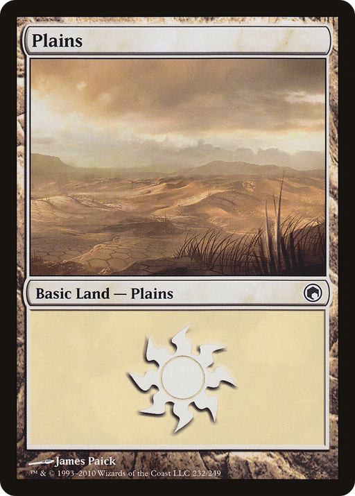 Plains (232) (SOM-232) [Scars of Mirrodin] MTG Single Wizards of the Coast